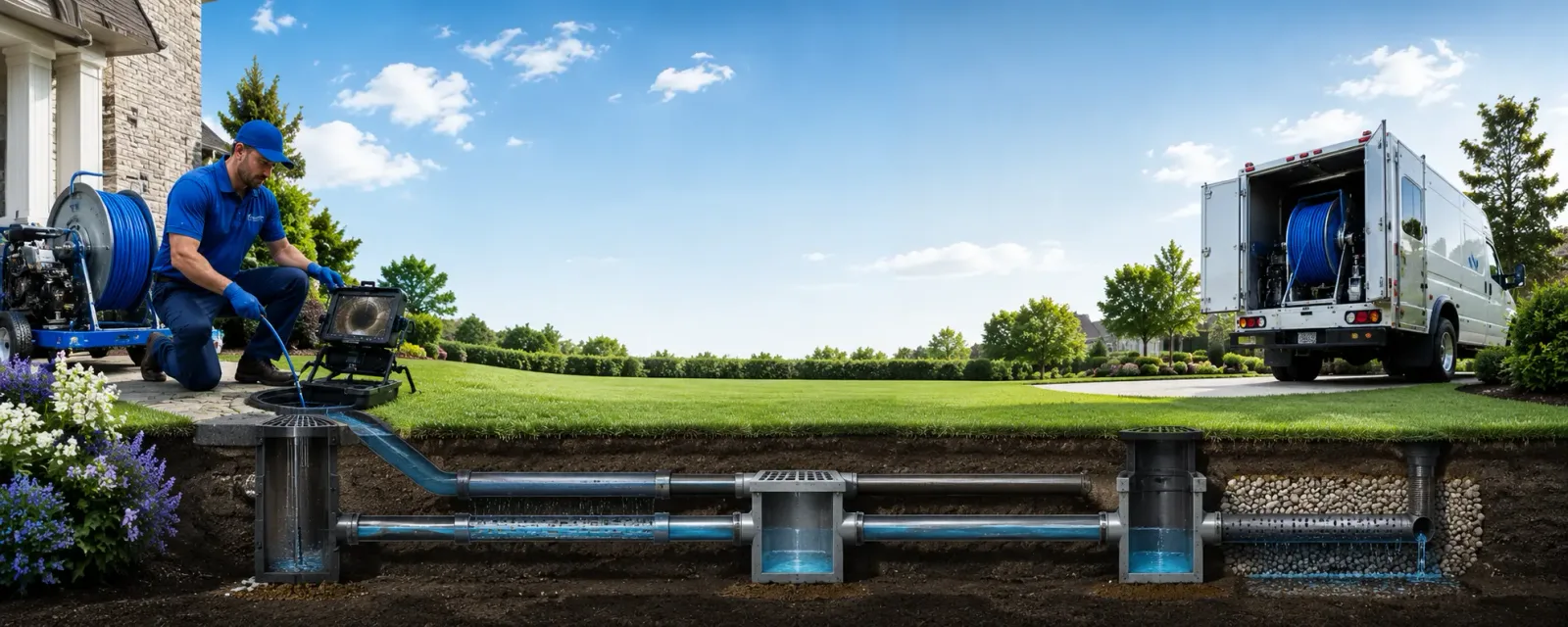 Outdoor drain cleaning information for Templeton, IN